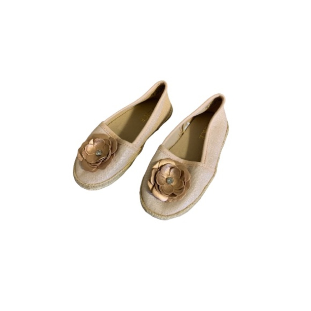 The Children’s Place Rose Gold Floral Flats - Girl’s Size 8